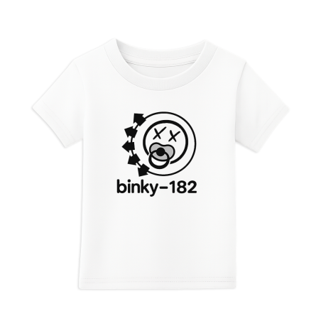 Binky-182 Toddler T-Shirt | Cute Blink-182 Fan Baby Tee