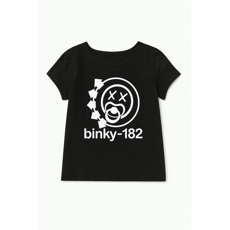 Binky-182 Toddler T-Shirt | Cute Blink-182 Fan Baby Tee - Baby & Toddler Apparel - Crybaby Collective